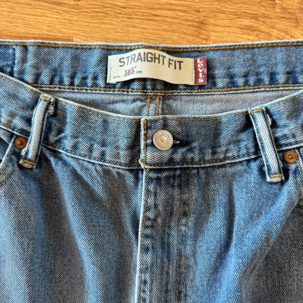 Levi's 505‎ Straight Fit Men's Jeans 36x32 Light Wash Denim Classic Five-Pocket